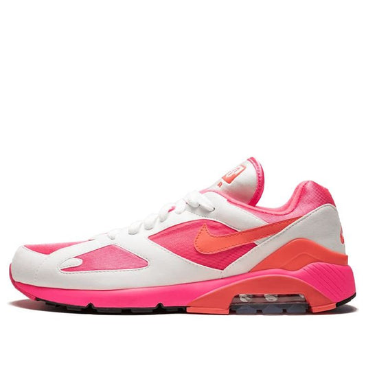 Nike Comme des Garcons x Air Max 180 White Pink Laser Pink/Solar Red-White AO4641-600 KICKSOVER