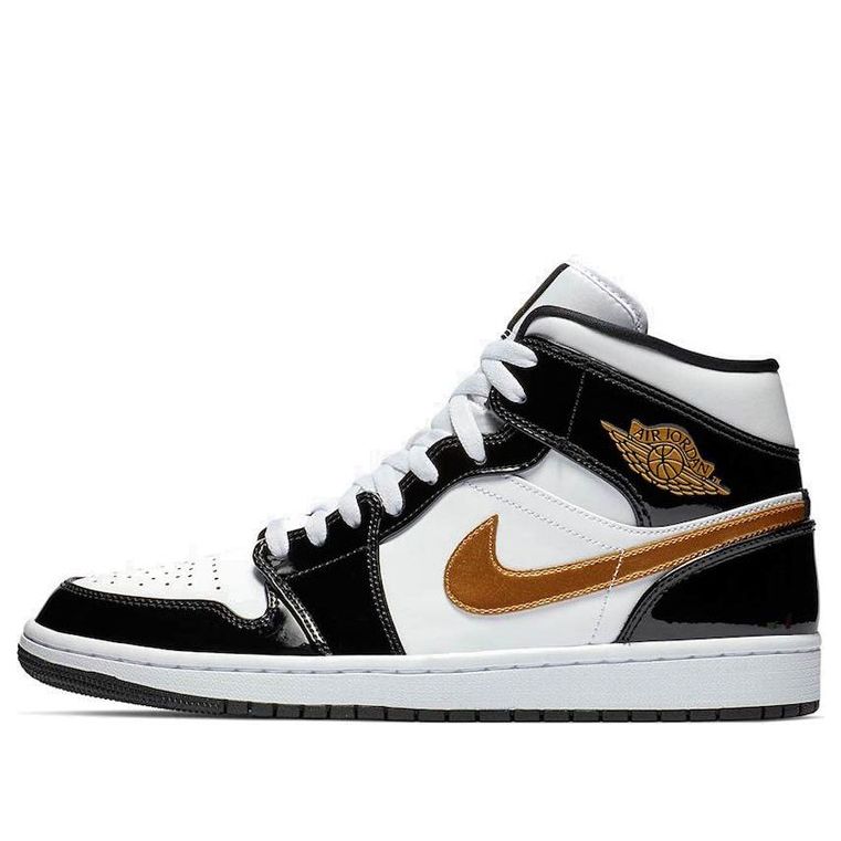 Air Jordan 1 Mid SE Black Metallic Gold 852542-007