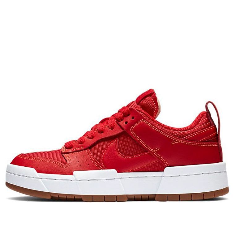 Nike Womens WMNS Dunk Low Disrupt 'Red Gum' Summit White/Gym Red CK6654-600