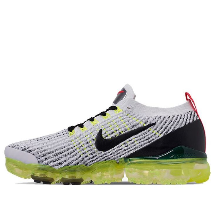 Nike Air VaporMax Flyknit 3 White Black Volt AJ6900-100
