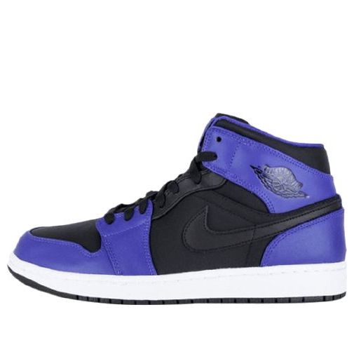 Air Jordan 1 Mid Black Purple 554724-019