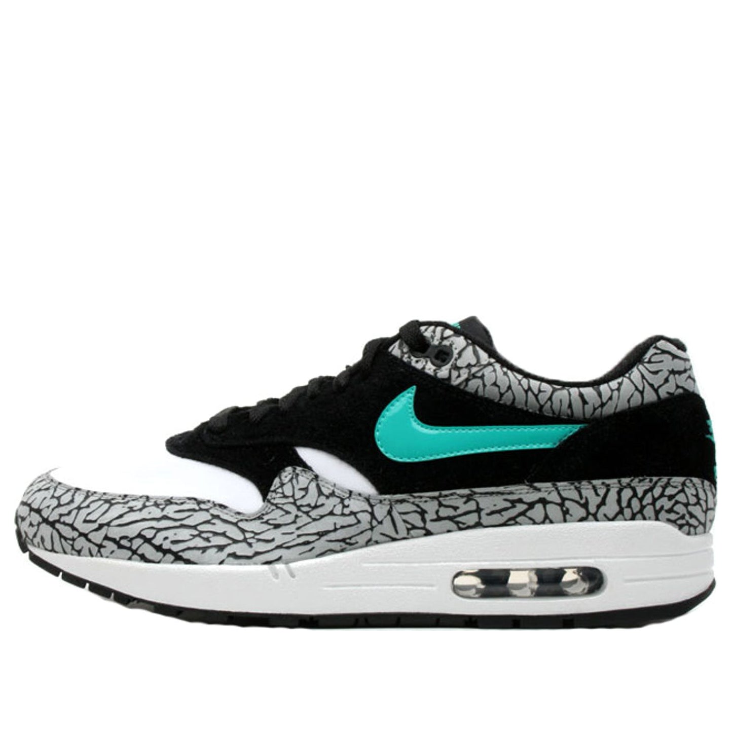 Nike Atmos x Air Max 1 Premium 'Elephant' Black/Clear Jade/White 312748-031 KICKSOVER