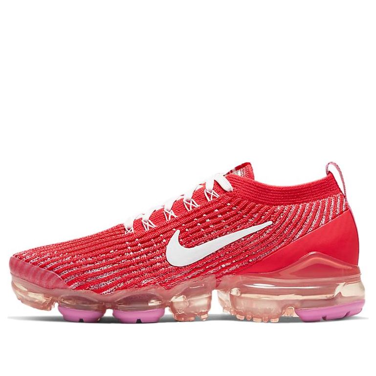 Womens Air VaporMax Flyknit 3 'Track Red' Track Red/Pink Foam/Magic Flamingo/White CU4756-600 KICKSOVER