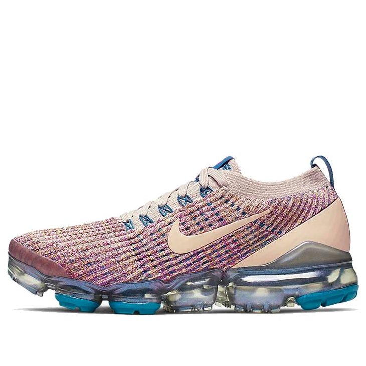 Womens Air VaporMax Flyknit 3 'Multi-Color' Desert Sand/Vivid Purple/Green Abyss/Desert Sand AJ6910-007 KICKSOVER