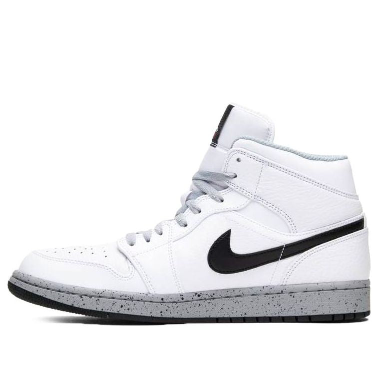 Air Jordan 1 Mid White Cement 554724-115