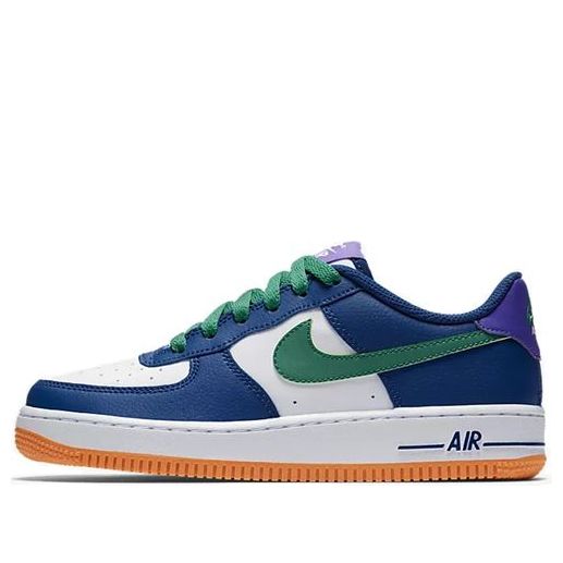 Nike Air Force 1 Low LV8'Gym Blue' GS Gym Blue/White-Hyper Grape-Neptune Green 596728-407 KICKSOVER