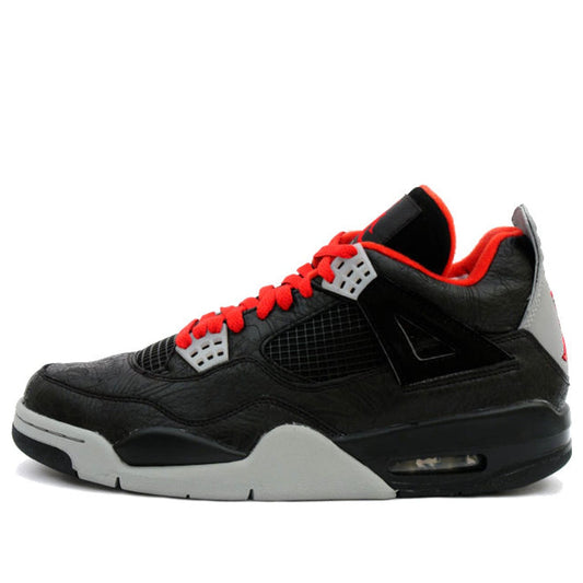 Air Jordan 4 Retro Rare Air 'Laser' Black/Varsity Red-Medium Grey 312255-061