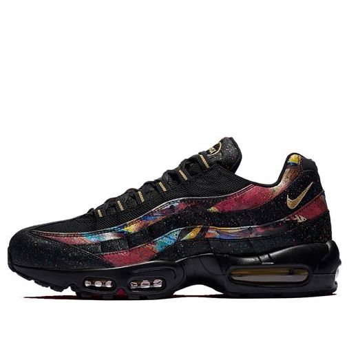 Nike Air Max 95 'Caribana' Black/Metallic Gold-Cobalt Blaze AT6142-001 sneakmarks