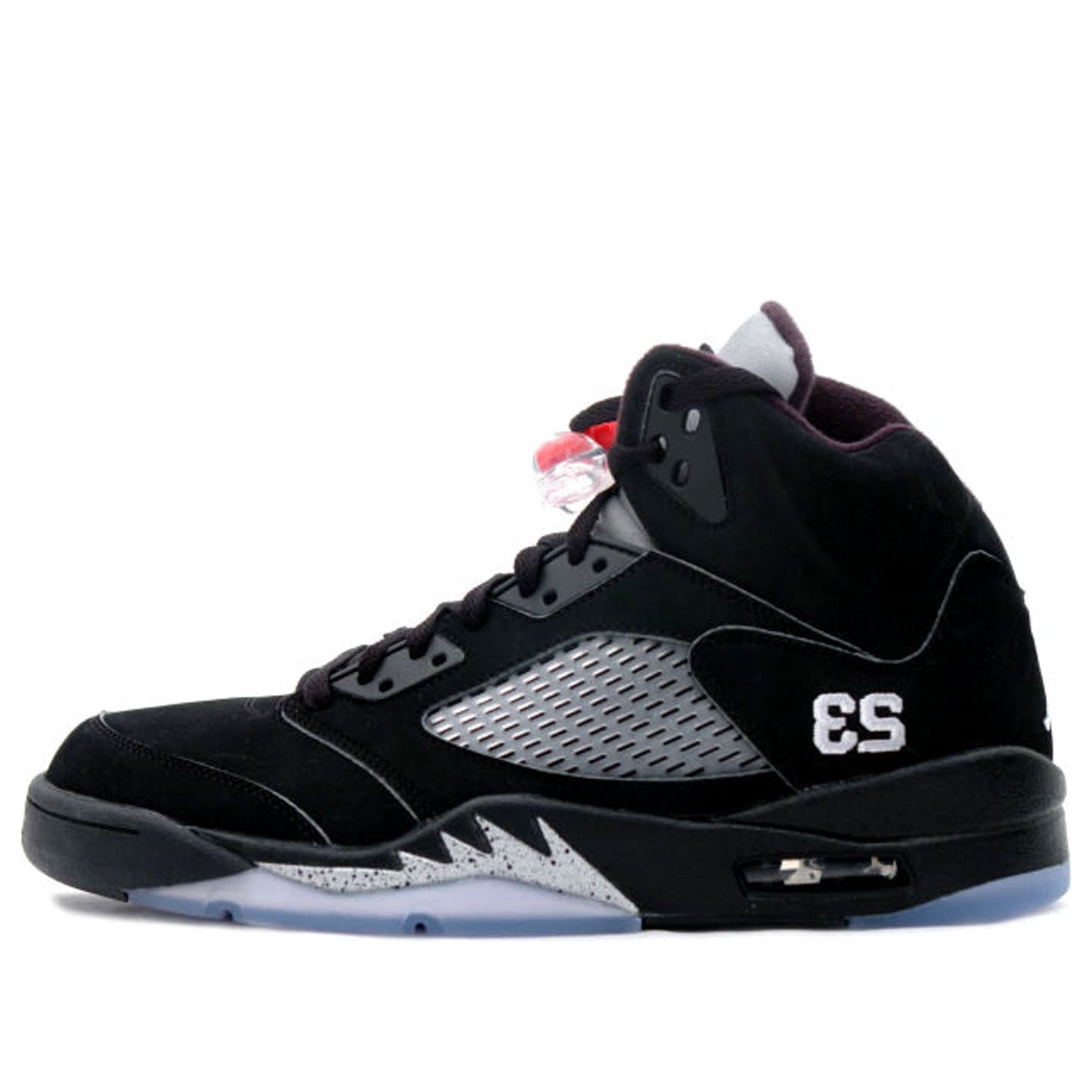 Air Jordan 5 Retro 'Metallic' 2007 Black/Metallic Silver-Fire Red 136027-004