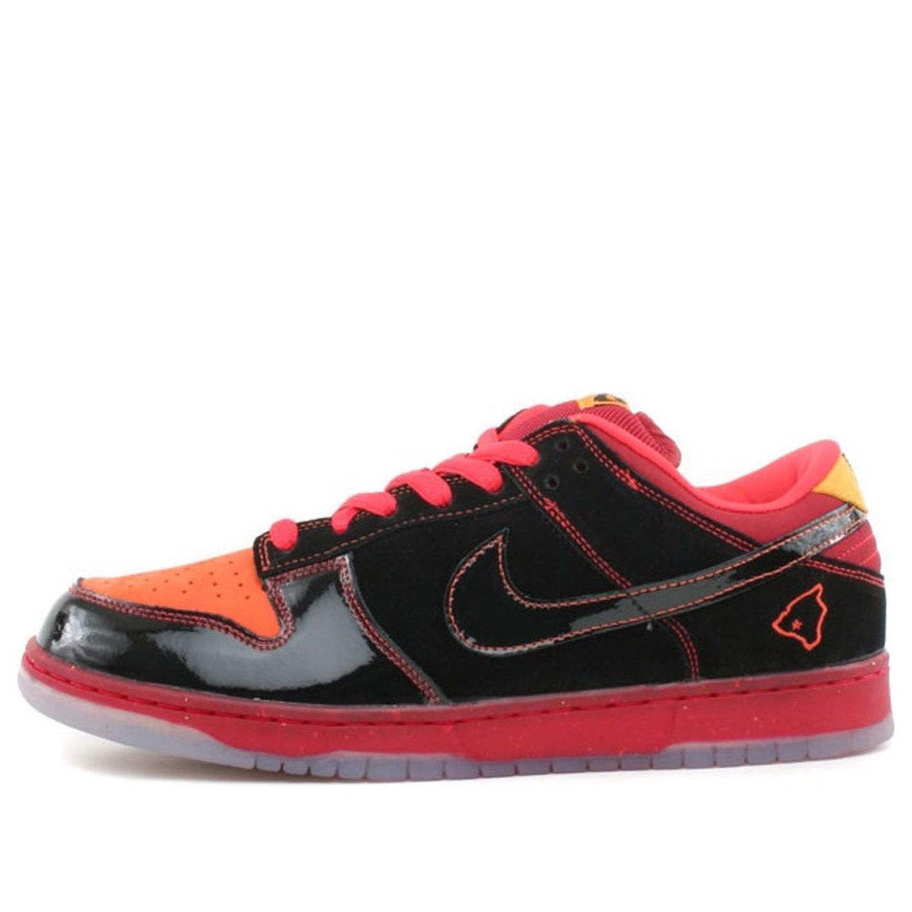 Nike Dunk Low Premium SB Skateboard 'Hawaii' Black/Black-Deep Orange 313170-003