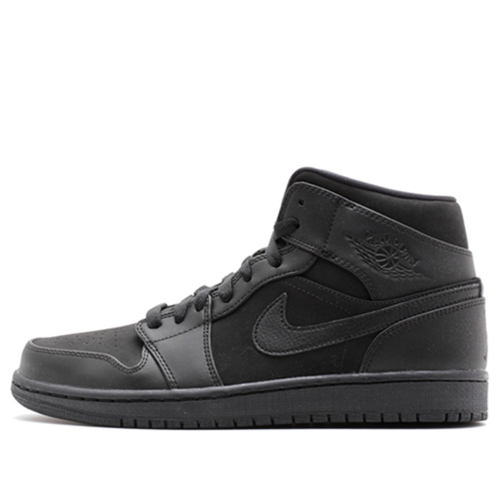 Air Jordan 1 Mid 'Triple Black' Black/Black-Black 554724-011