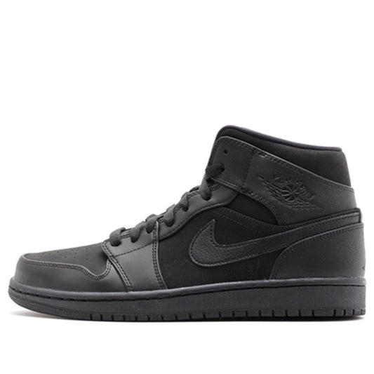 Air Jordan 1 Mid 'Triple Black' Black/Black-Black 554724-011