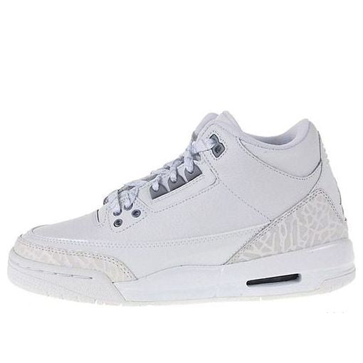 Air Jordan 3 Retro GS 'Pure' White/Metallic Silver 834014-103