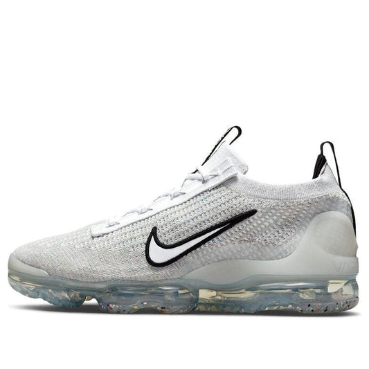 Nike Air Vapormax Flyknit 2021 'Silver' White Black Metallic Silver DH4084-100