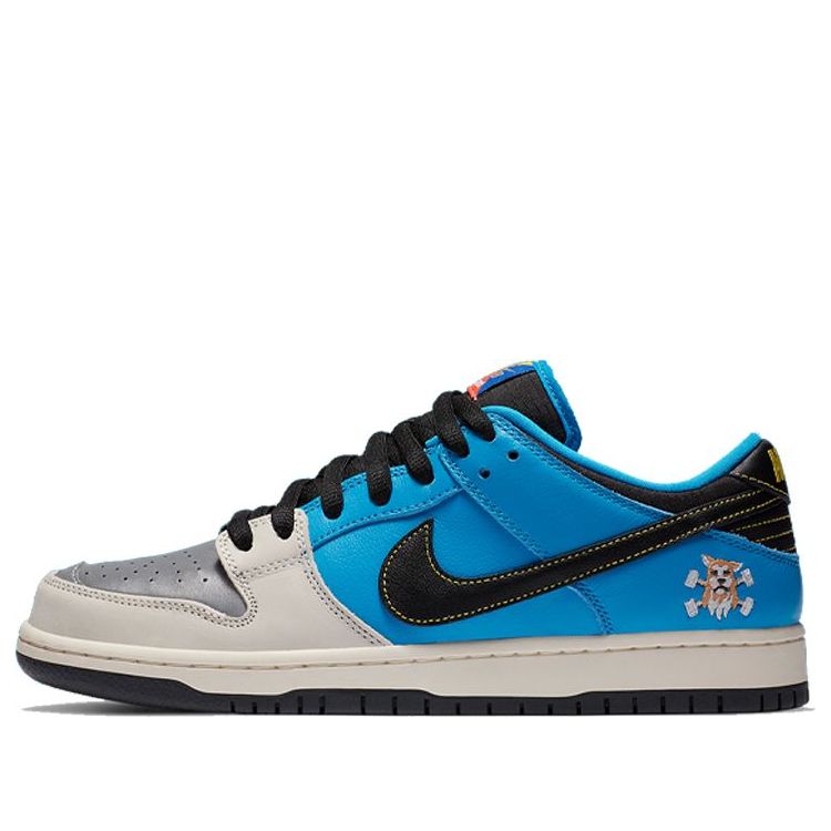 Nike Instant Skateboards x Dunk Low Pro SB Skateboard QS Blue Hero/Pale Ivory/Black CZ5128-400 sneakmarks