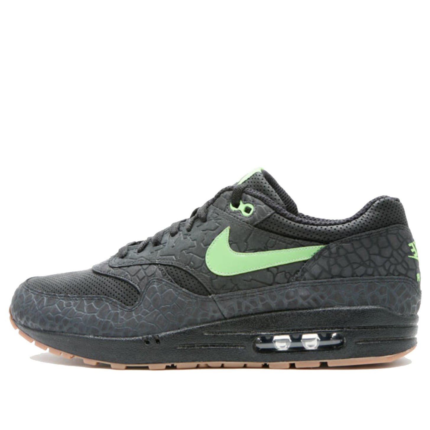 Nike HUF x Air Max 1 Premium 'Hufquake' Black/Green Bean/White 318361-031 KICKSOVER