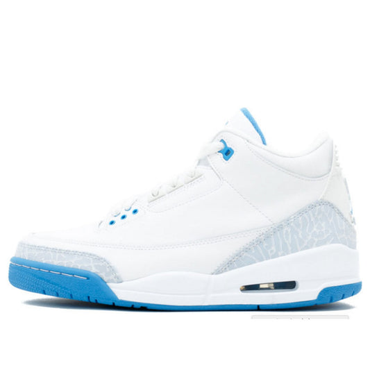 Womens WMNS Air Jordan 3 Retro 'Harbor Blue' White/Harbor Blue-Boarder Blue 315296-142