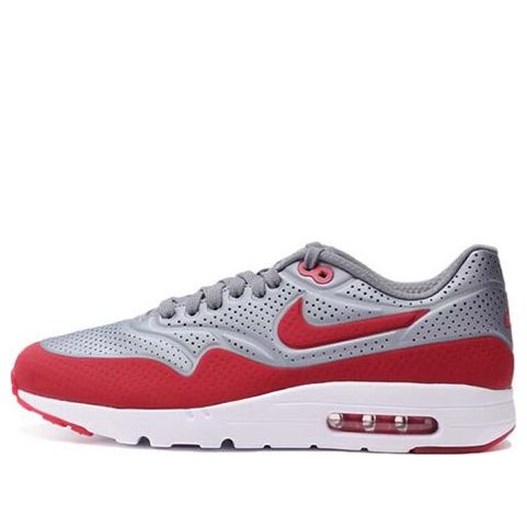 Nike Air Max 1 Ultra Moire Metallic Cool Grey Gym Red 705297-006 KICKSOVER