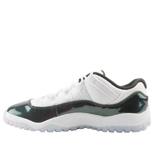 Air Jordan 11 Retro Low PS 'Emerald' white/black-emerald rise 505835-145