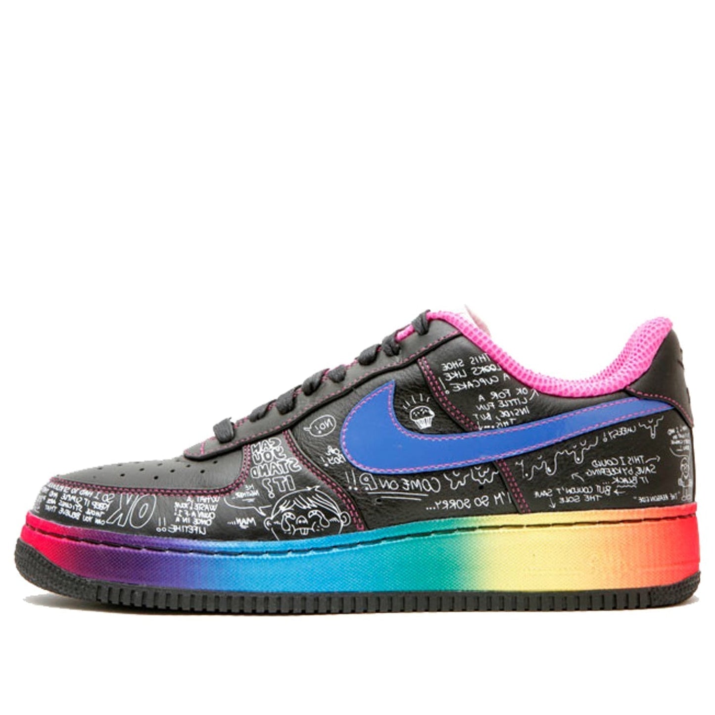 Nike Colette x Air Force 1 Low Supreme 'Busy P' Black/Varsity Royal 318985-041 KICKSOVER