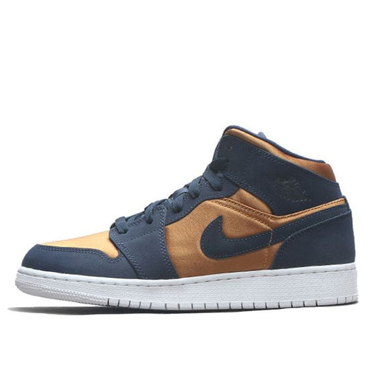 Air Jordan 1 Mid SE GS Obsidian Desert Ochre BQ6931-401