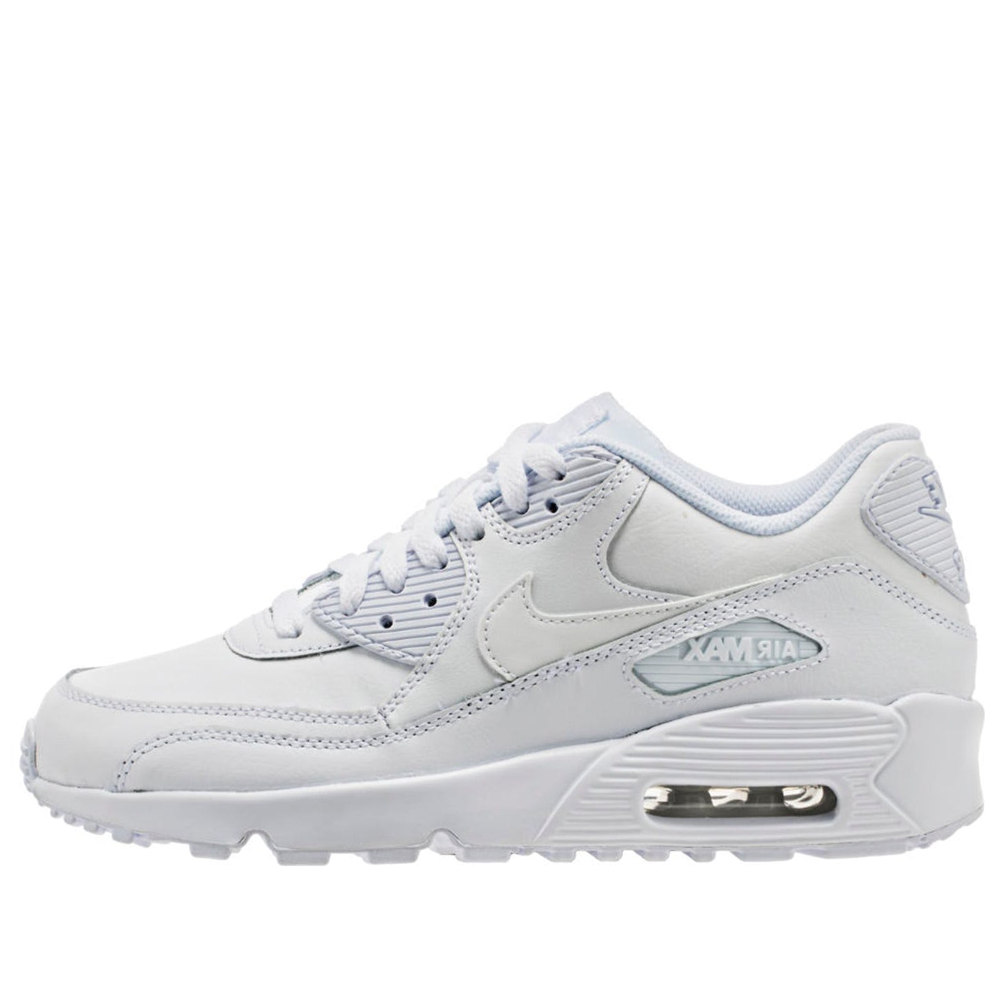 Nike Air Max 90 Leather GS White 833412-100 KICKSOVER