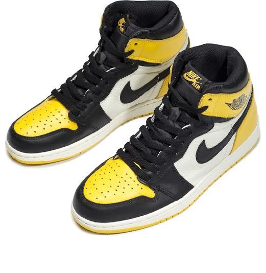 Air Jordan 1 Retro High OG 'Yellow Toe' Black/Yellow/White AR1020-700