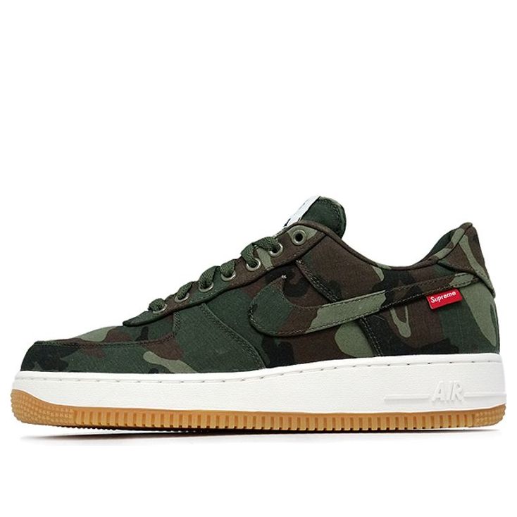 Nike Supreme x Air Force 1 Low Premium '08 NRG 'Camo' Cargo Khaki/Baroque Brown-Black 573488-330 KICKSOVER