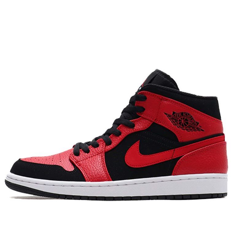 Air Jordan 1 Mid Black Gym Red 554724-054