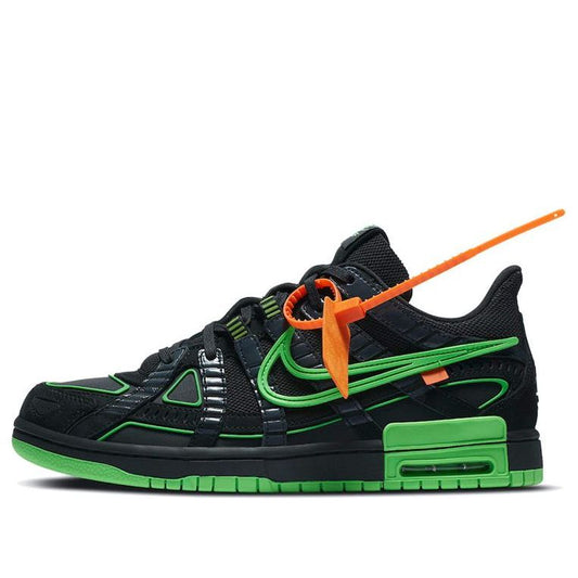 Nike Air Rubber Dunk x OFF-WHITE Green Strike CU6015-001 sneakmarks