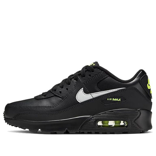 Nike Air Max 90 GS 'Black Volt' Black/Volt/Light Smoke Grey CV9608-001 KICKSOVER