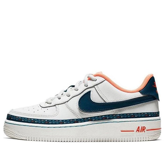 Nike Air Force 1 Low'Swoosh Chain' GS White/Blue/Orange CK9708-100 KICKSOVER