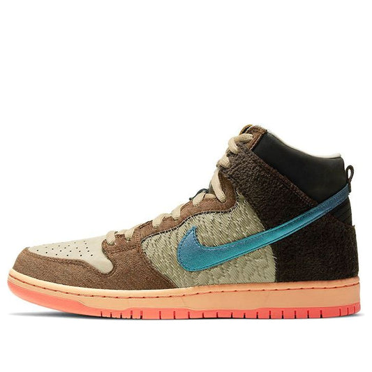 Nike Concepts x Dunk High Pro SB Skateboard 'Duck' Rattan/Parachute Beige/Orange Chalk/Baroque Brown DC6887-200
