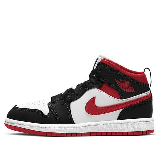 Air Jordan 1 Mid BP Gym Red Black White (PS) 640734-122