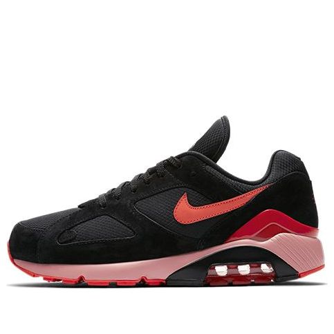 Nike Air Max 180 'Fire' Black/Team Orange-University Red AV3734-001 KICKSOVER