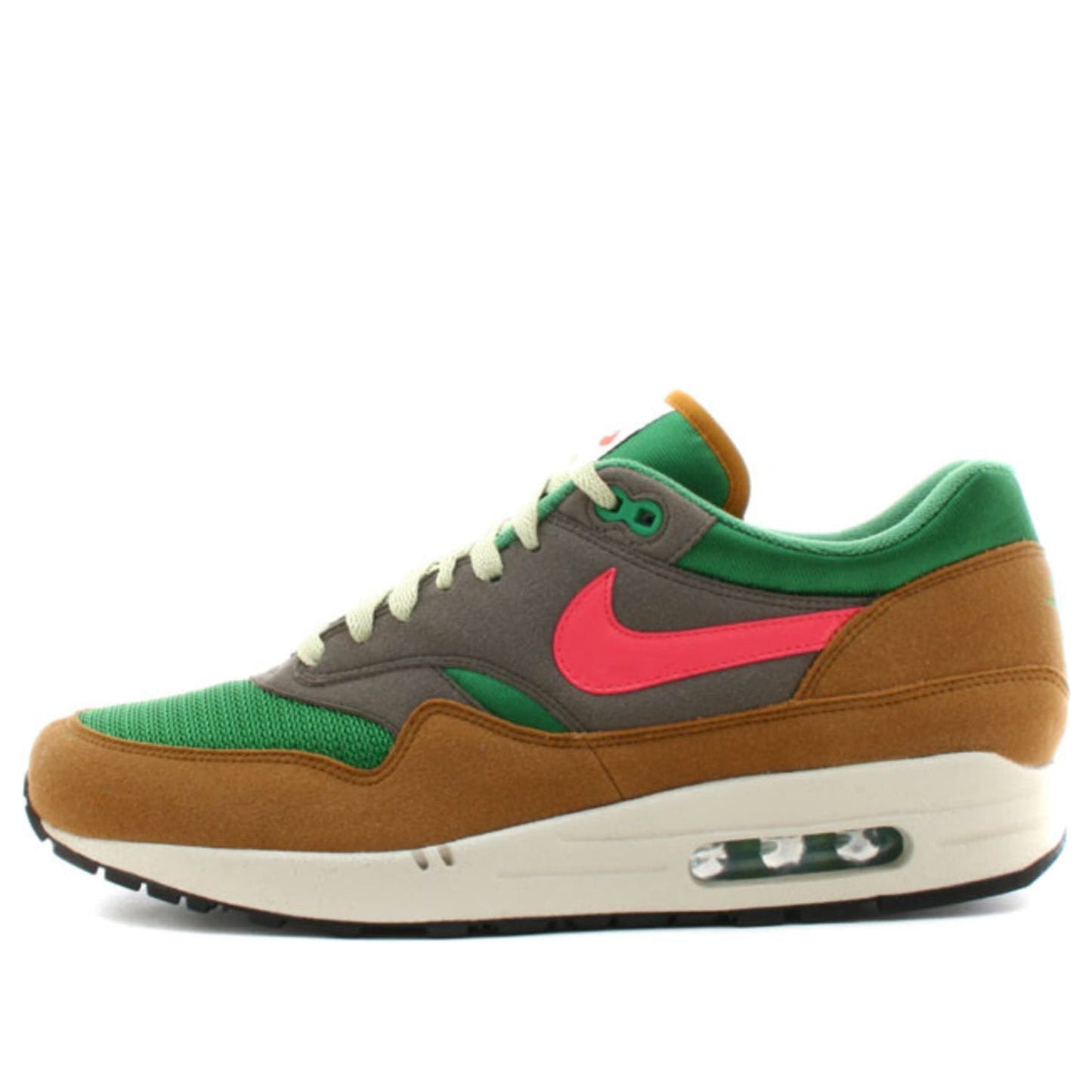 Nike Air Max 1 'Powerwall - BRS' Classic Green/Coral/Olive Grey 314199-381 KICKSOVER