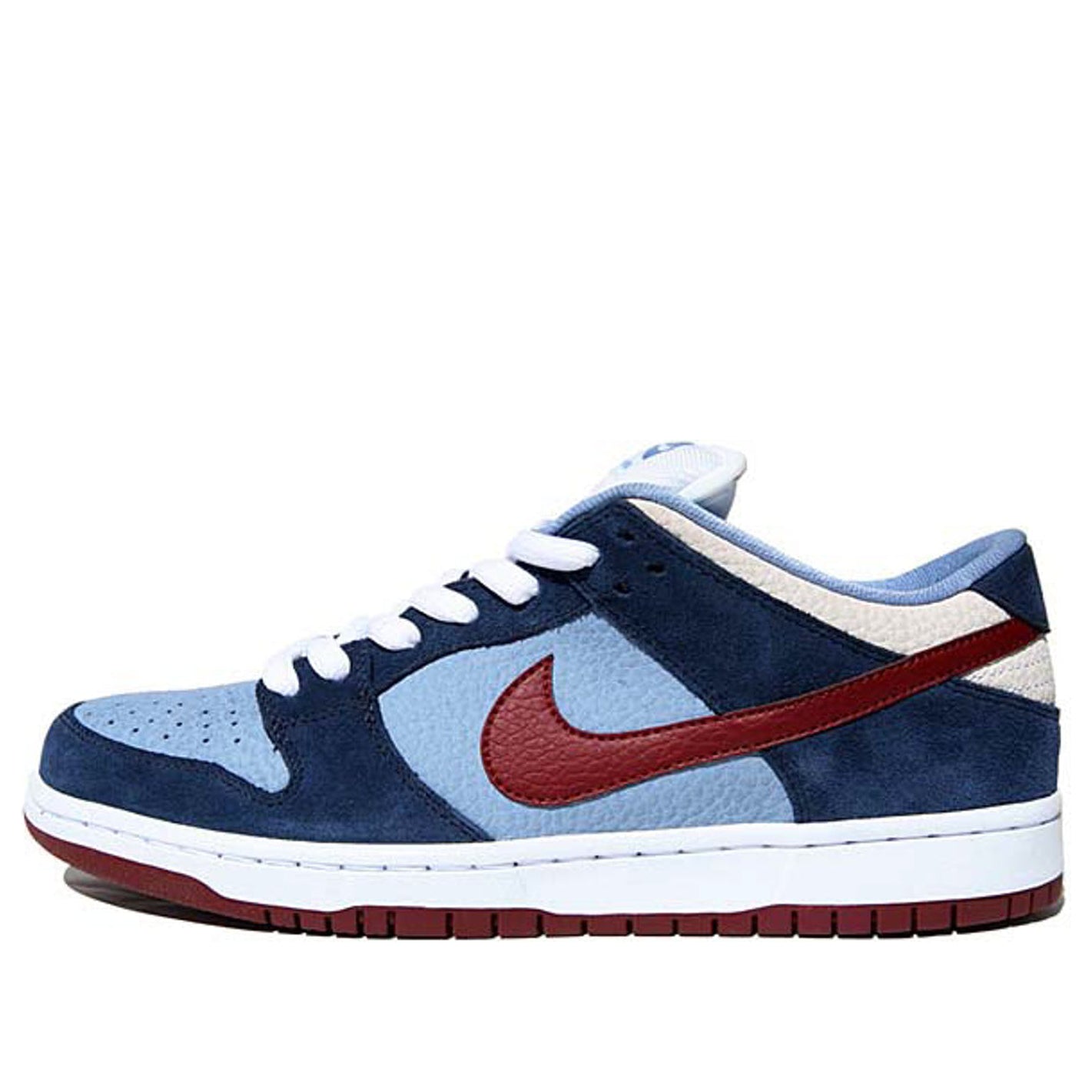 Nike FTC x Dunk Low Premium SB Skateboard 'Finally' Midnight Navy/Team Red-Work Blue 313170-463