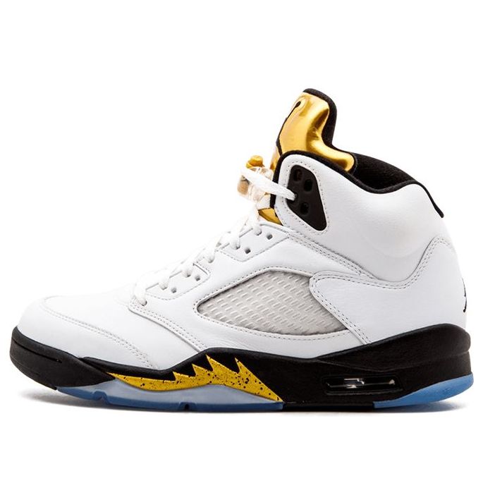 Air Jordan 5 Retro Olympic Gold Tongue 136027-133