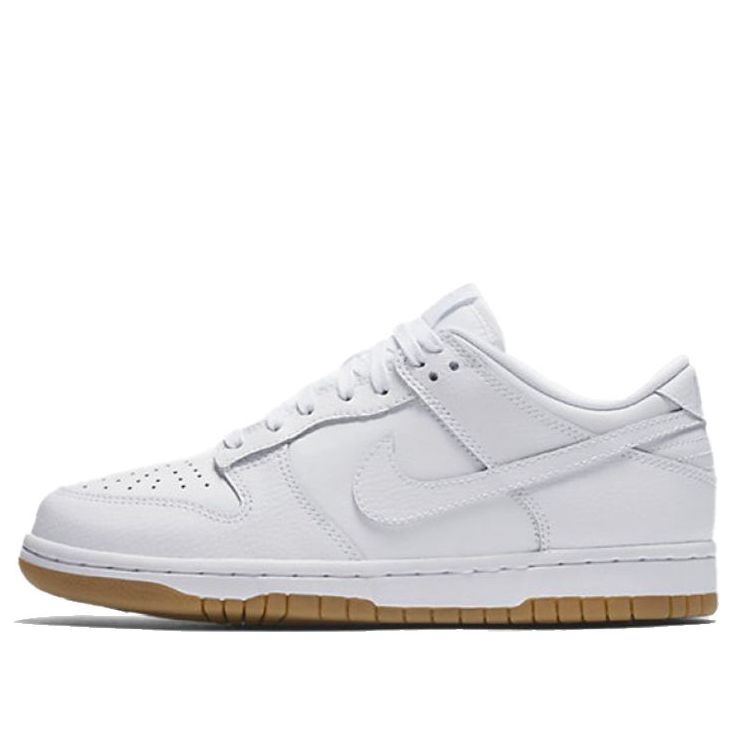 Nike Womens WMNS Dunk Low 'White Gum' White/Pure Platinum/Gum Light Brown/White 311369-100