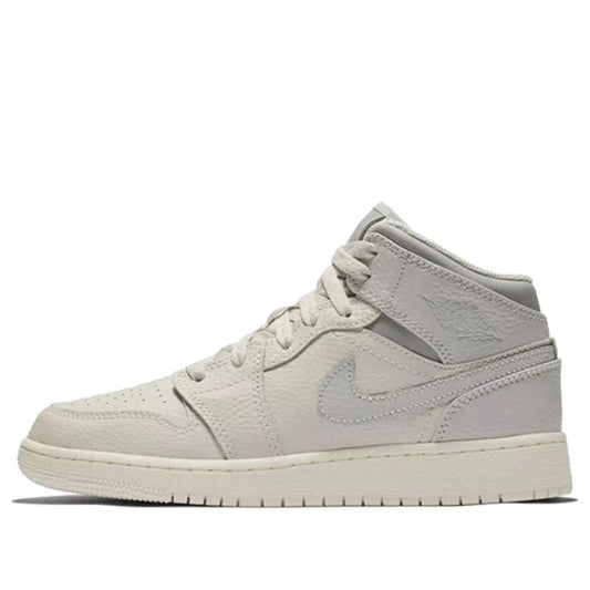 Air Jordan 1 Mid GS Light Bone 554725-053