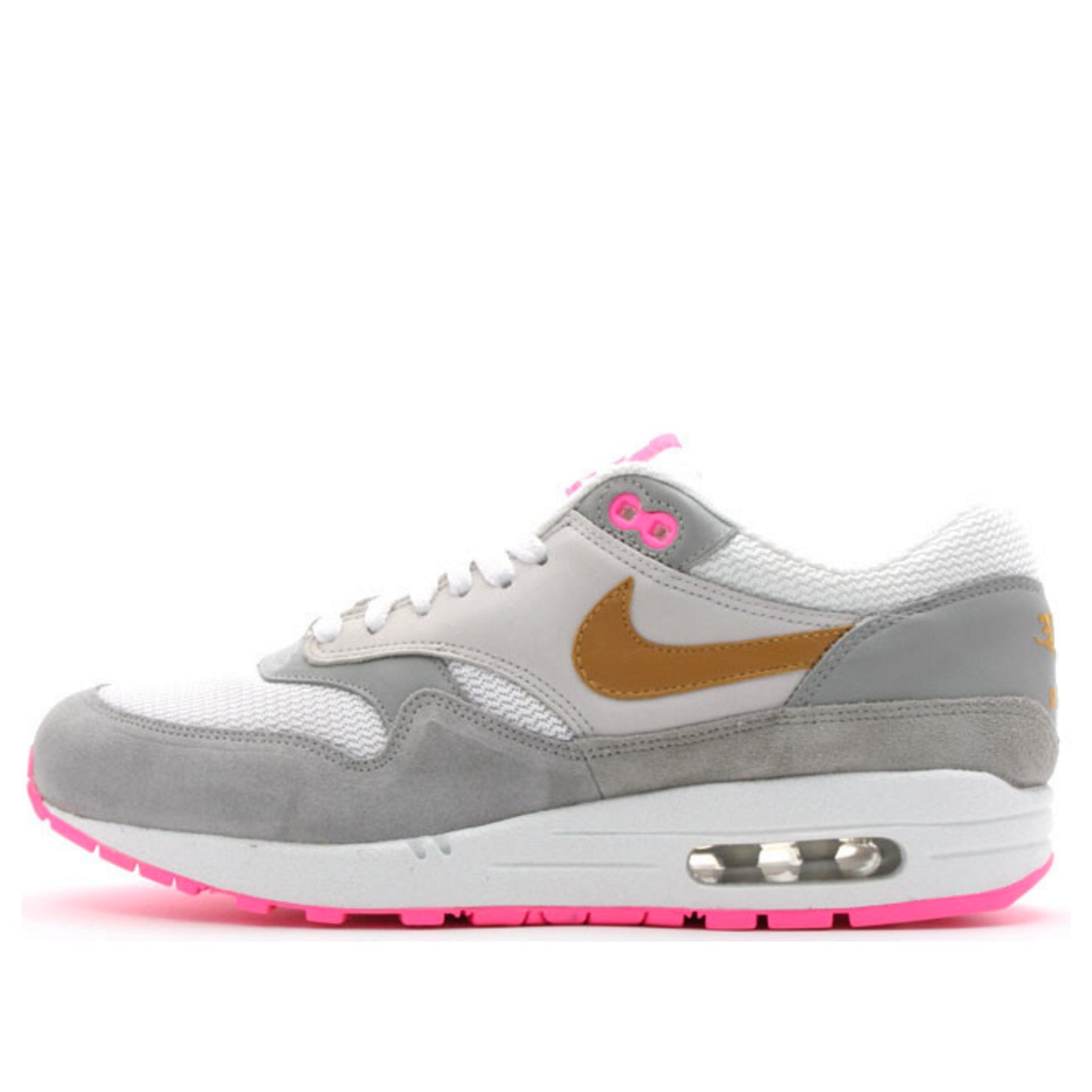 Nike Air Max 1 'Flamingo' White/Wheat/Neutral Grey/Medium Grey 307133-171 KICKSOVER