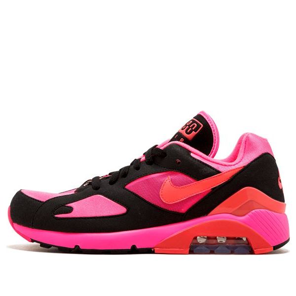 Nike Comme des Garcons x Air Max 180 Black Pink Laser Pink/Solar Red-Black AO4641-601 KICKSOVER