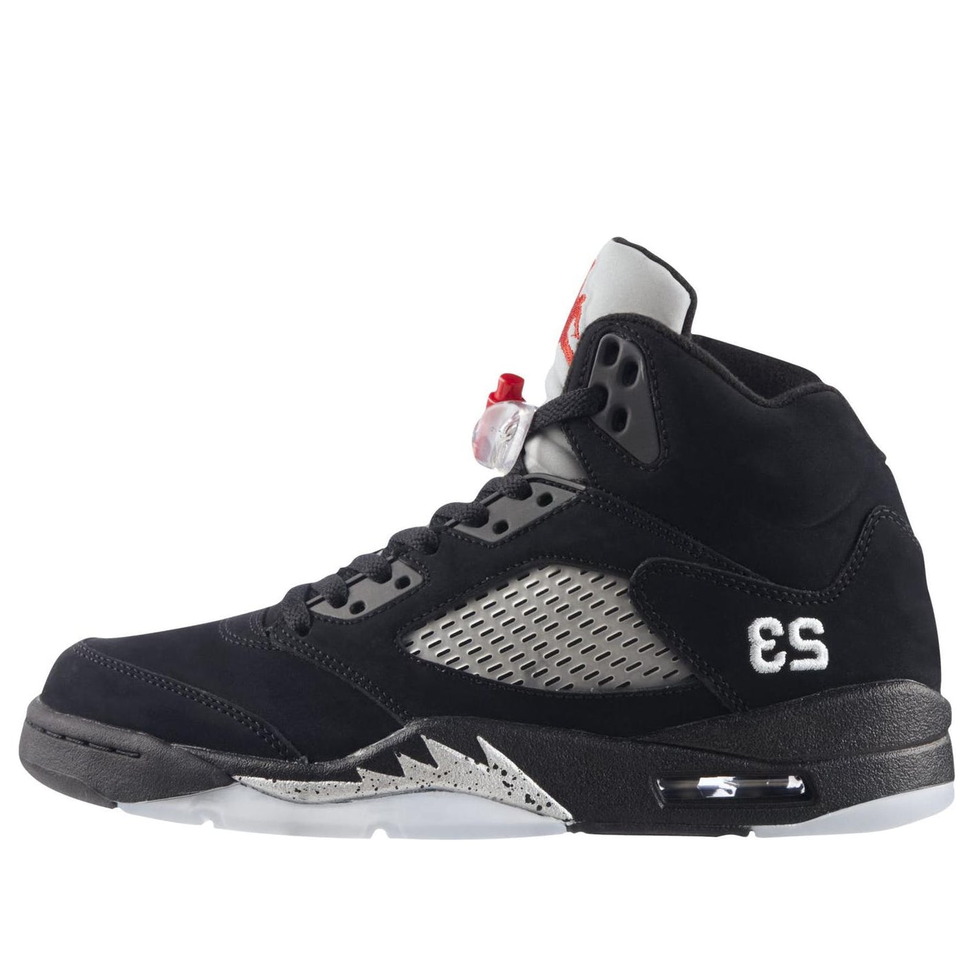 Air Jordan 5 Retro Black Varsity Red Silver 136027-010