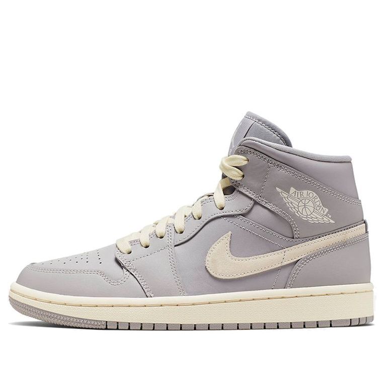 Womens WMNS Air Jordan 1 Mid Atmosphere Grey Pale Ivory CD7240-002