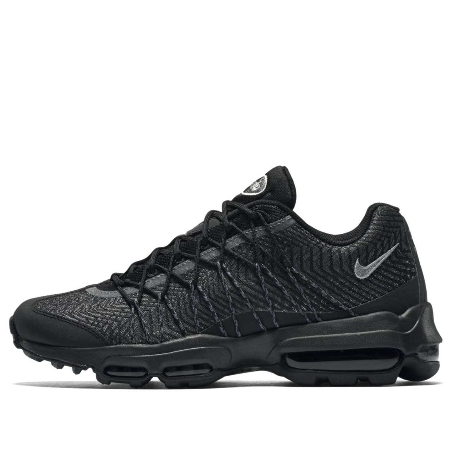 Nike Air Max 95 Ultra JCRD 'Black' Black/Silver-Dark Grey-White 749771-001 sneakmarks