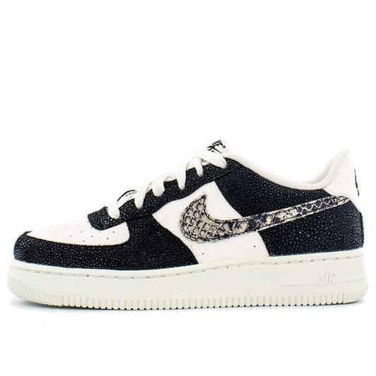 Nike Air Force 1 Low LV8'Snakeskin' GS Summit White/Black 820438-111 KICKSOVER