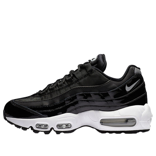 Womens Air Max 95 SE Premium 'Black Patent Leather' Black/Black-Cool Grey-Reflect Silver AH8697-001 sneakmarks