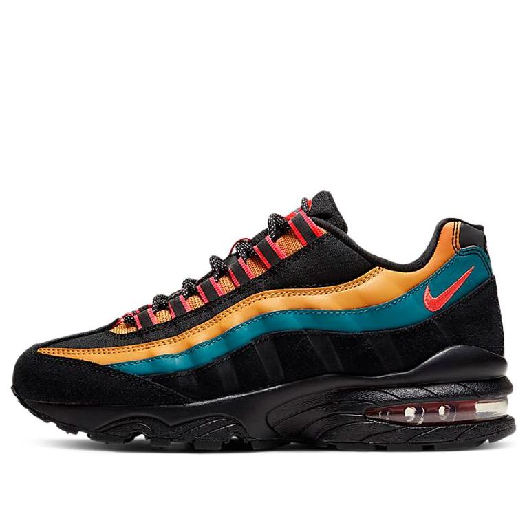 Nike Air Max 95 SE GS 'Black Bright Spruce' Black/Bright Spruce/Pollen Rise/Laser Crimson CU1095-001 sneakmarks