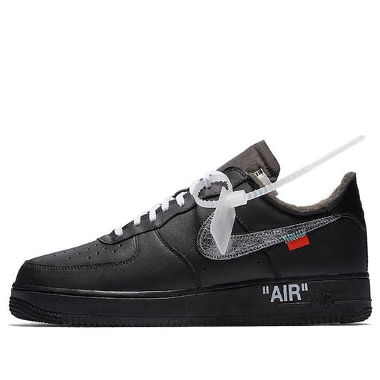 Nike OFF-WHITE x Air Force 1 Low '07 'MoMA' Black/Metallic Silver-Black AV5210-001 sneakmarks