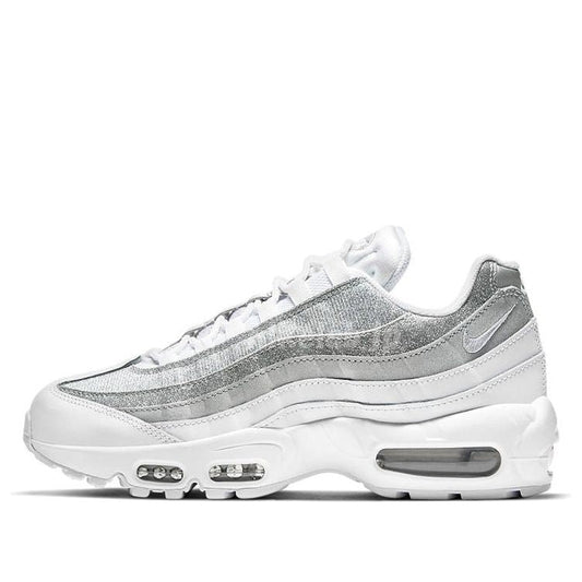 Nike Womens Air Max 95 'White Metallic Silver' White/White/Metallic Silver DH3857-100 sneakmarks